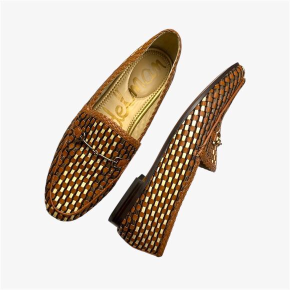 Sam edelman laurel loafers woven brown - Picture 1 of 8